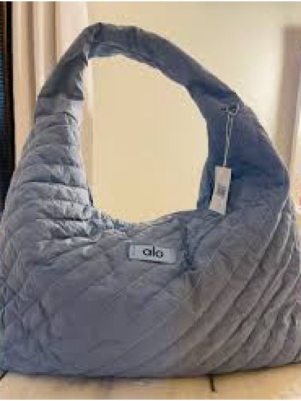 NWT! Alo Quilted Puff Plum Tote Bag / Purse - Picture 1 of 7
